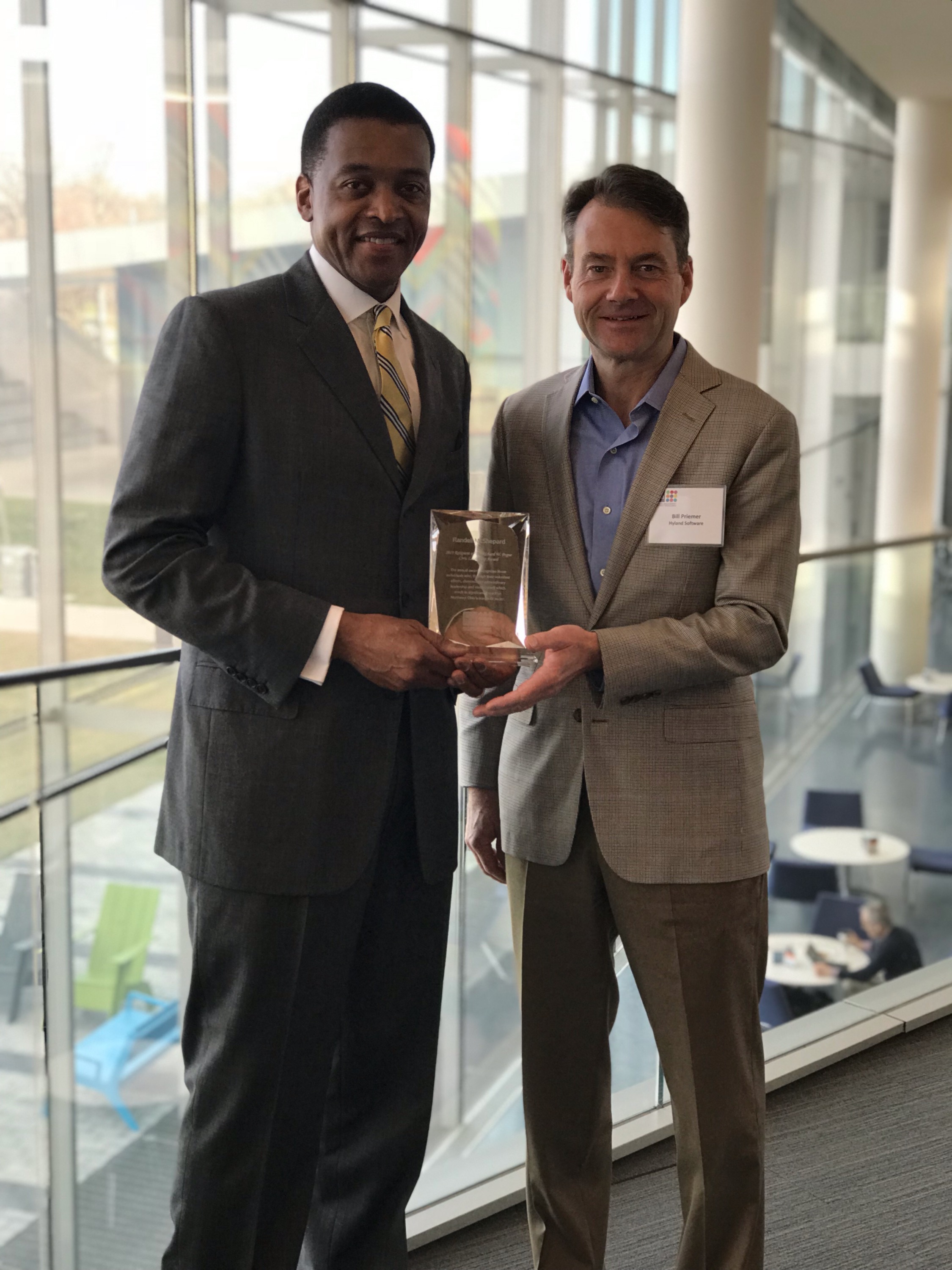 Randell McShepard Receives Richard W. Pogue Civic Leadership Award