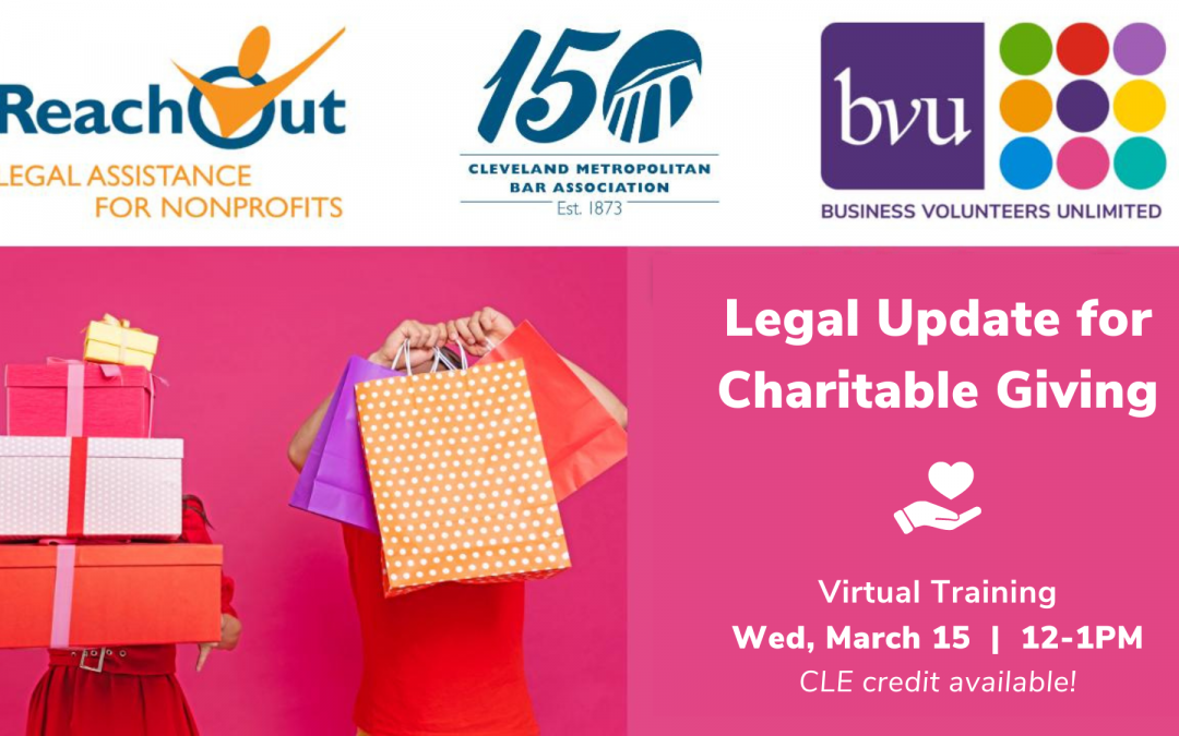 Virtual Training: Legal Update For Charitable Giving