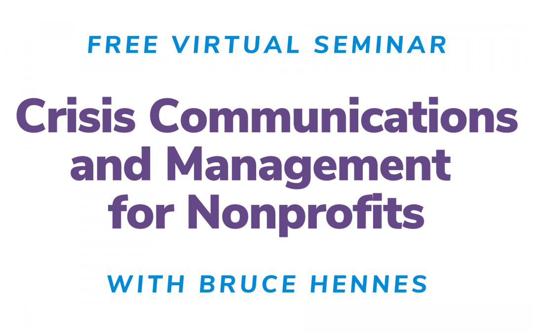 Crisis Communications and Management for Nonprofits